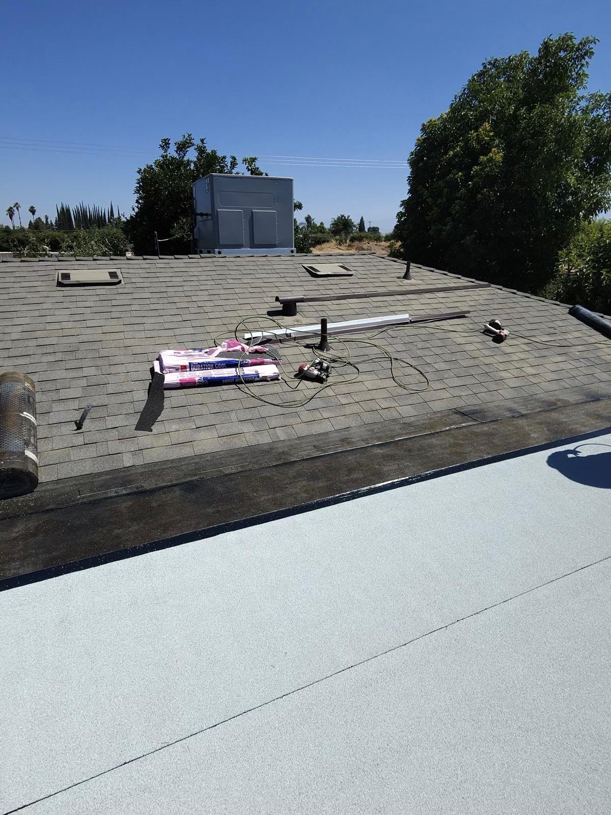 Roof installation project by Professional Roofing Inc